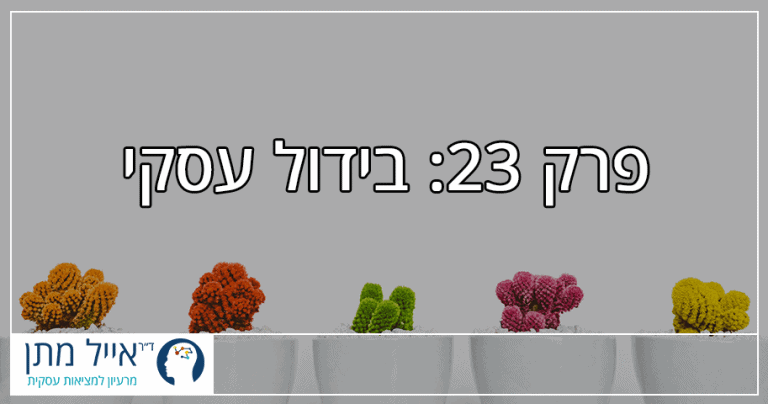 פרק 23 - בידול עסקי